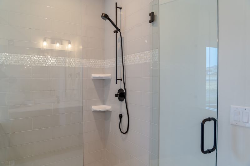 Contemporary Shower with Clear Glass