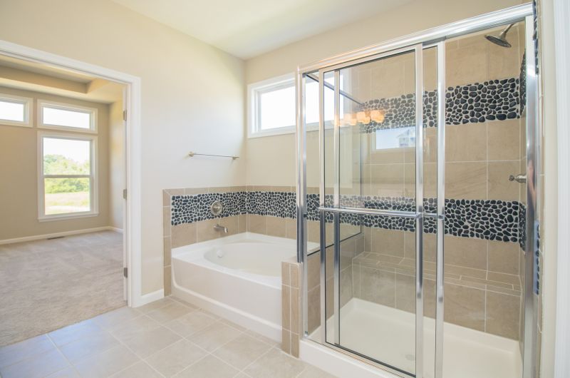 Bathroom with Stylish Shower Enclosure